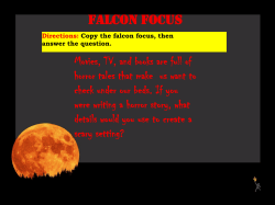 Copy the falcon focus, then answer the question.