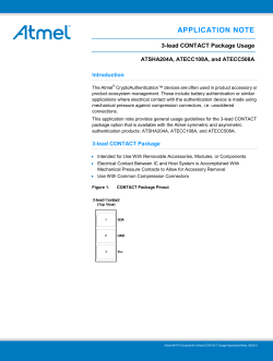 3-lead CONTACT Package Usage