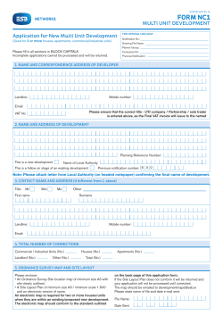 ESB_Form NC1_Multi Unit Development.indd