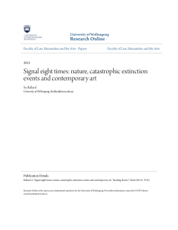 Signal eight times: nature, catastrophic extinction