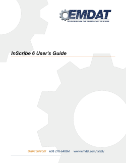 InScribe 6 User`s Guide