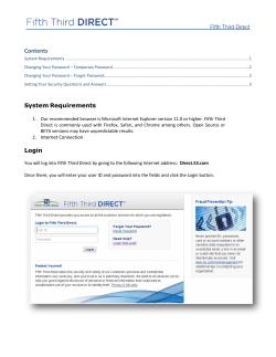Contents - Fifth Third Direct