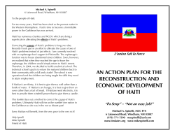 an action plan for the reconstruction and economic development of