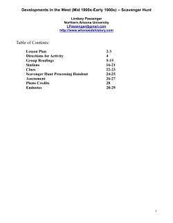 Table of Contents: - Western History Association
