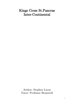 Kings Cross St.Pancras Inter-Continental