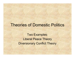 Theories of Domestic Politics