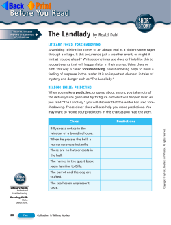 The Landlady by Roald Dahl