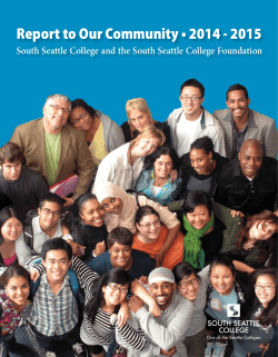 2015 Report to the Community - South Seattle Community College