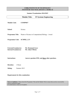 SCMPB_9_Y5 COMP9037 IT Systems Engineering - CIT