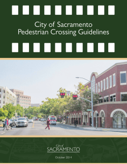 City of Sacramento Pedestrian Crossing Guidelines