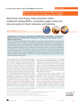 More food, more forests, fewer emissions, better