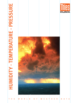 humidity &middot; temperature &middot; pressure