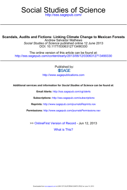 Scandals, audits, and fictions: Linking climate change to Mexican
