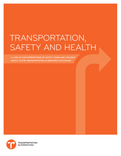 March 1, 2012 Transportation, Safety and Health