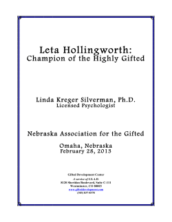 Leta Hollingworth - Constant Contact