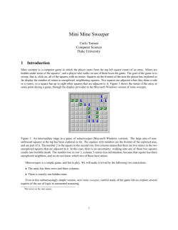 Mini Mine Sweeper - Duke CS