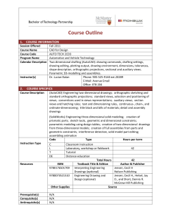 Course Outline - Learning in 3D