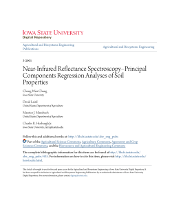 Near-Infrared Reflectance Spectroscopy&ndash;Principal Components