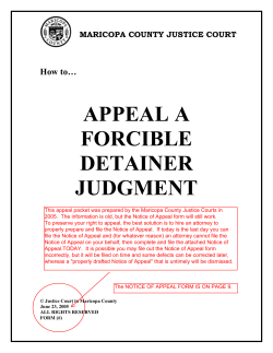 Notice of Appeal - Avvo Ignite Sites