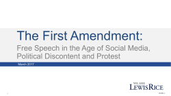 Free Speech in the Age of Social Media, Political