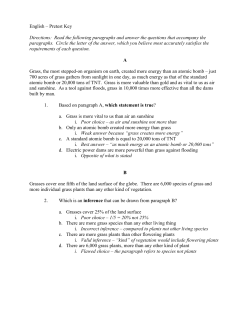English &ndash; Pretest