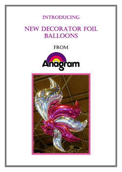new decorator foil balloons