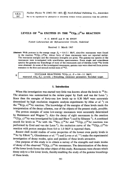 LEVELS OF S6Ar EXCITED IN THE 3scl(p, 7)SeAr REACTION