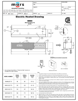 (WMH) Electric Heated Submittal
