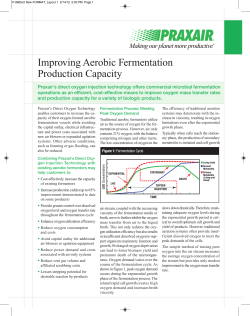 Improving Aerobic Fermentation Production Capacity