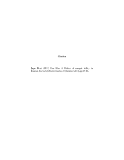 Hen Kha: A Dialect of Mangde Valley in Bhutan