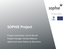 SOPHIE Project