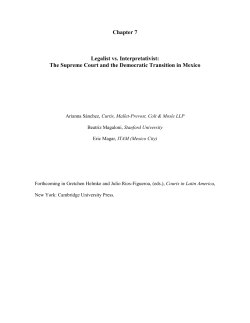 Chapter 7 Legalist vs. Interpretativist: The