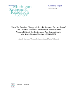 Full Paper  - Michigan Retirement Research Center