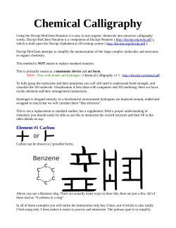 Chemical Calligraphy