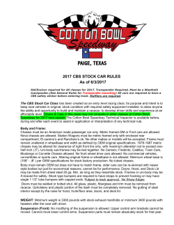 2017 cbs stock car rules