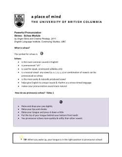 Powerful Pronunciation Stress