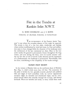 Fire in the Tundra at Rankin Inlet NWT