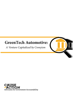 GreenTech Automotive - Cause of Action Institute