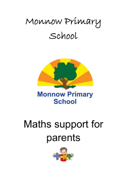 Maths Support Year 6 - Monnow Primary School