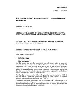 EU crackdown of ringtone scams. Frequently Asked