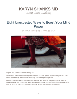 Eight Unexpected Ways to Boost Your Mind Power