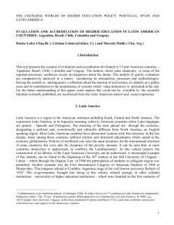 the changing worlds of higher education policy: portugal, spain and