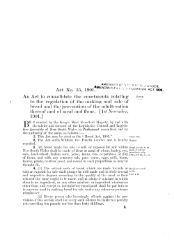 Act No. 35, 1901. An Act to consolidate the