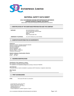 material safety data sheet