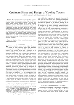 Optimum Shape and Design of Cooling Towers