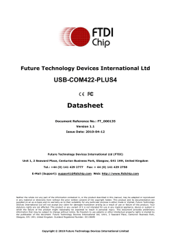 USB-COM422-PLUS4 Datasheet