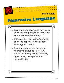 Similies, Metaphores, and Figurative Language