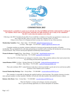 Active Committees - Jersey Shore Chamber of Commerce