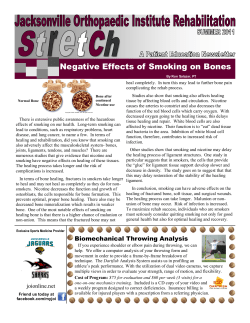 Negative Effects of Smoking on Bones
