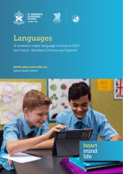 Languages - St Andrew`s Cathedral School